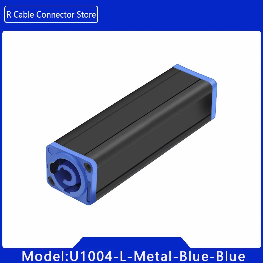 1pc New Arrival LED PowerCon AC Coupler Adapter Extender connector High quality Speakon Panel mount straight adapter