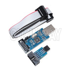 USBASP USBISP AVR Programmer USB ISP USB ASP ATMEGA8 ATMEGA128 Support Win7 64K 10Pin To 6 Pin Adapter Board
