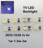 1000pcs 2835 3528 repair LED LCD TV backlight beads MX SEOUL JF 1W-2W 3V 6V cold white light commonly used