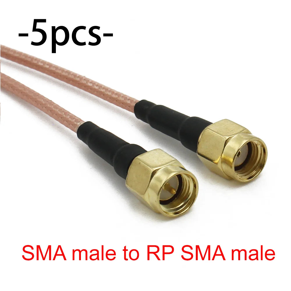 RG316 SMA to SMA / RP-SMA RF Coaxial Cable Male Plug Female Jack Connector Jumper Pigtail Antenna Extension Wire WiFi FPV Radio