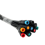 5 Set M6 M8 2 3 4 5 6 Pin Julet Electric Butt Plug Connector Wiring Line Scooter Brake Cable Pluger Signal Sensor 20CM