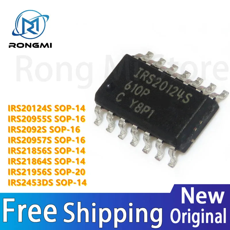 10Pcs IRS20124S IRS2092S IRS20955S IRS20957S IRS21856S IRS21864S IRS21956S IRS2453DS IR20124 IR2092 IR20955 IR20957 IR21856 SOP