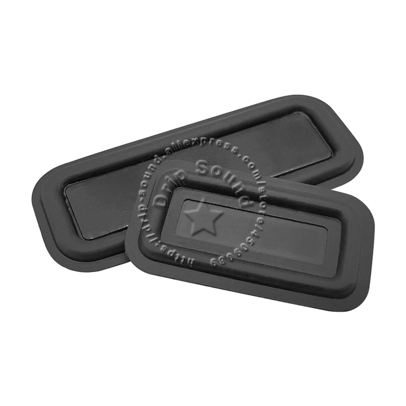 2pcs 32x58mm/36x86mm/50x65mm/59x69mm/60x85mm Square Speaker Passive Radiator Auxiliary Bass Woofer Rubber Vibration Plate
