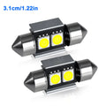 2/4/6/10PCS Super Bright Festoon LED 31/36/39/42MM 5050 3Chips Aluminum Body Fast Cooling for Car Reading Liscense Plate Light