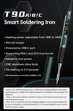 ALIENTEK T90 Smart Soldering Iron PD 140W Adjustable Temperature DC 28V 80-450℃ Welding Solder Station Kit C245 C210 T65 Tools