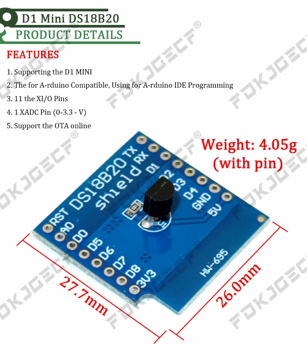 ESP8266 D1 Mini Pro V3.0 Wifi Development Board Nodeu WS2812 RGB DHT11 DHT22 AM2302 Relay DS18B20 BMP180 Motor For Wemos Diy Kit