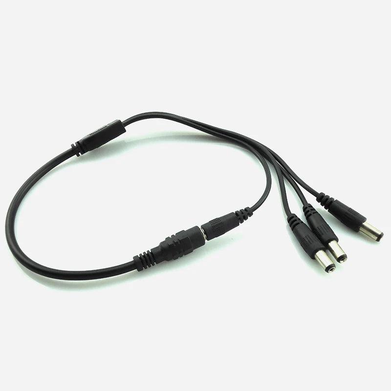 12V DC Power Supply 1 Female to 2 3 4 5 8 Male way Splitter Plug extension Cable cord connector 5.5*2.1mm for Led strip light