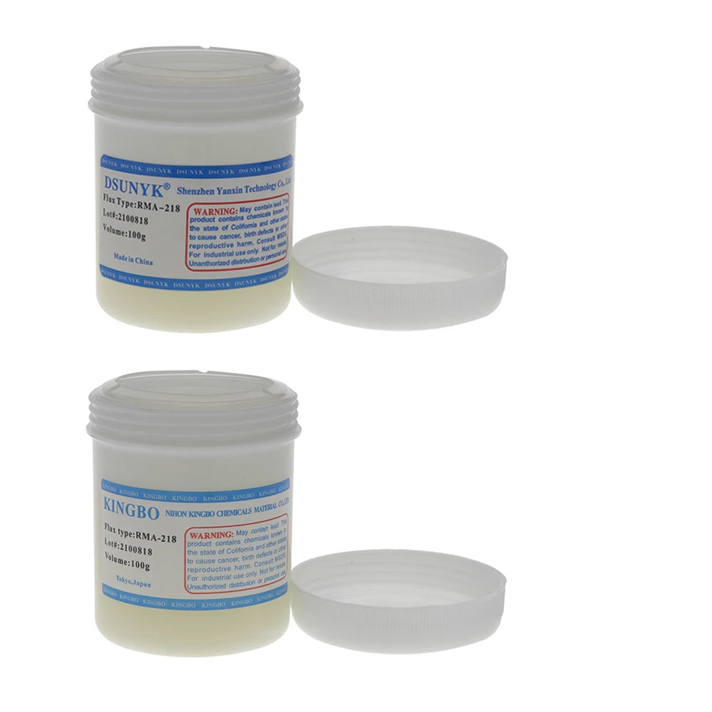 RMA-218 100g Solder Flux No Cleaning Flux for Welding Smd Fluxe and Rework Station Kingbo Solder Paste & DSUNYK RMA-218