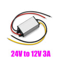 DC 24V to 12V 3A 5A 15V-40V to 12V Step Down Buck Converter Voltage Regulator Power Supply for LED Light Car Truck Boat CE