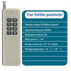 6/8CH Wireless Remote Control Switch AC 220V 100V-265V 10A Relay 6/8 Channels 433MHz Industrial Controller Receiver Transmitter
