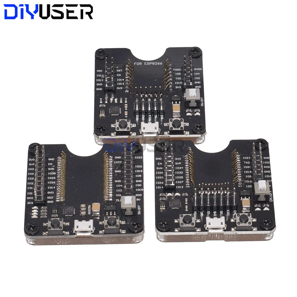 ESP32 ESP8266 Test Fixture Burner, Downloader Programmer for ESP-32 ESP-12F/12S/07S Modules
