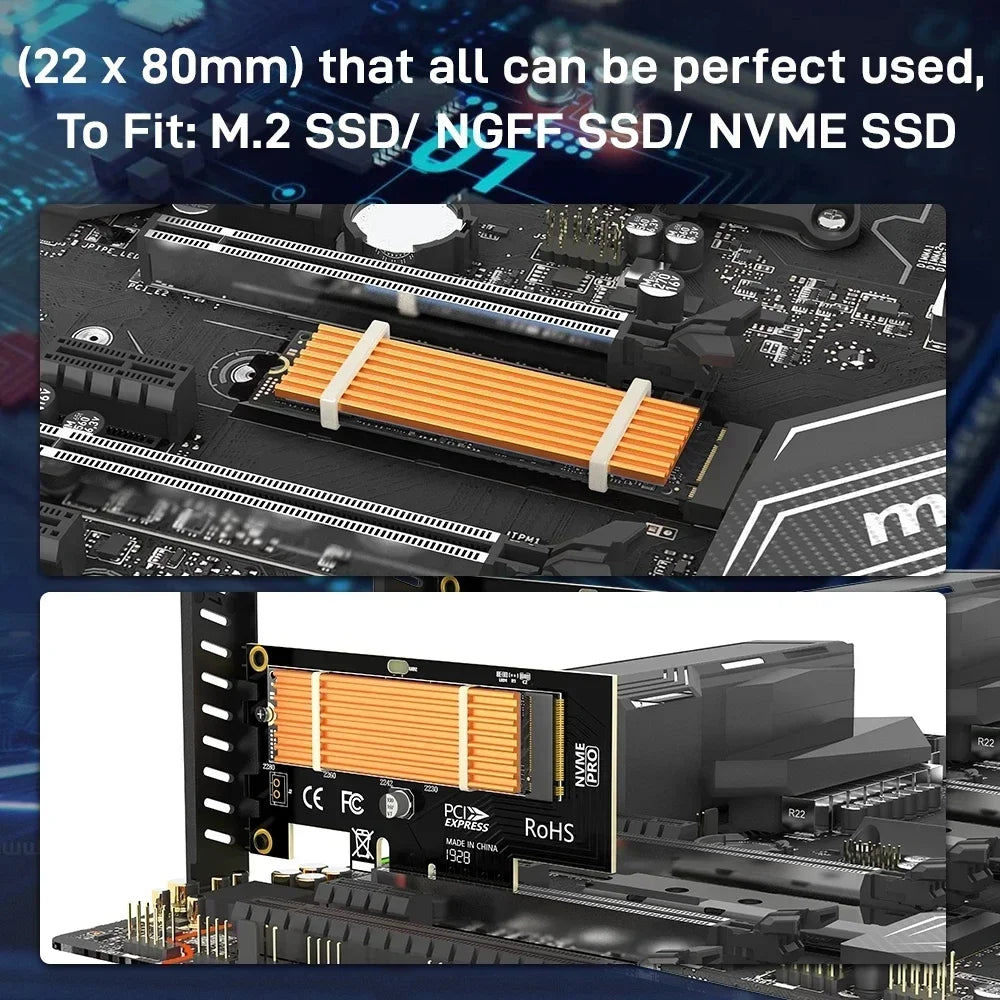 Aluminum Cooling Heatsinks Thermal Pads Heat Dissipation Radiator Thickness 3mm 6mm for M.2 NGFF SATA PCI-E NVME M2 SSD Heatsink