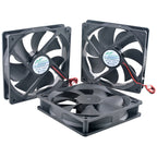 120mm Axial Flow Cooling Fan 2-Pin DC5V/12V/24V Compatible with ACP12025 Power Frequency Converter for Chassis