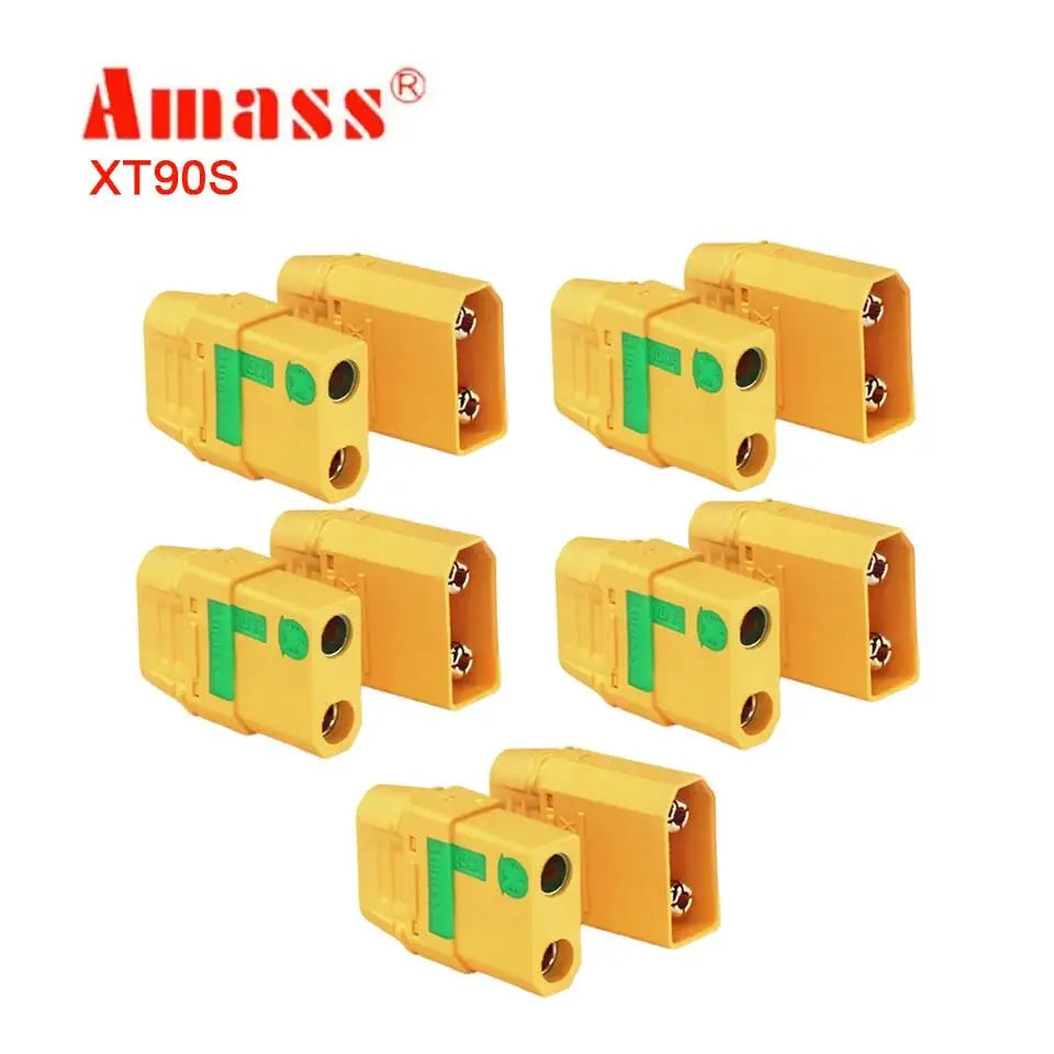 Amass 10PCS XT90S anti spark connector 5 Pairs Amass XT90-S coonector Anti-Spark Male Female Adapter for Car Lipo Battery