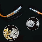 240pcs 3.9mm Brass Male Female Bullet Terminal Wire Connector Blocks with Insulation Sleeves for Car Truck Motorcycle Bike