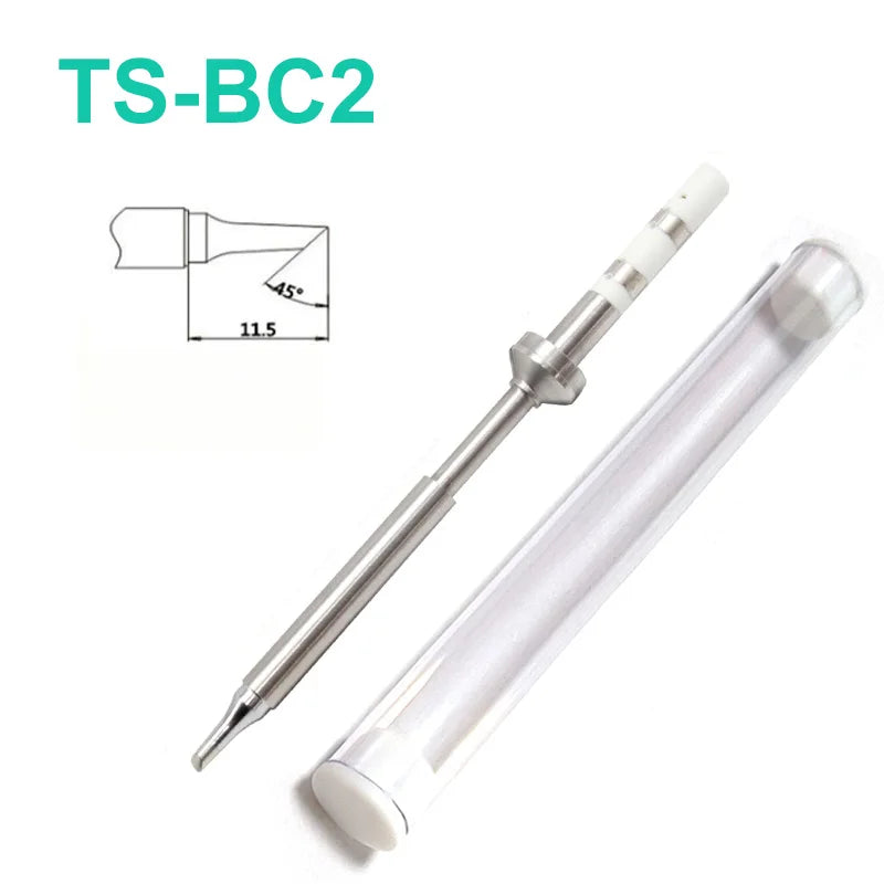 TS100 Mini Welding Horseshoe Sharped TS-BC1 TS-BC2 TS-BC3 TS-C1 TS-C4 Soldering Iron Tip for TS100 TS101 T85 Pin64 Pinecil V1 V2
