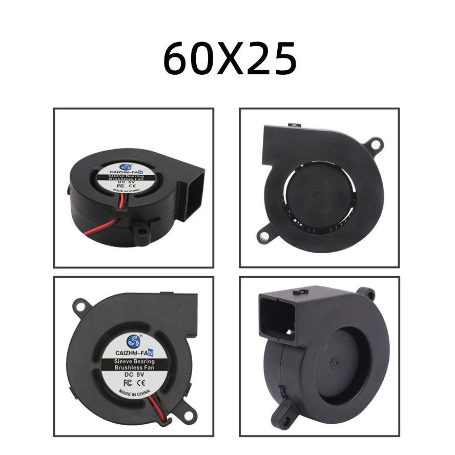 30MM 40MM 50MM 60MM 75MM 97MM Cooling Fan Brushless Motor Case Fan Blower Fan Humidifier FanInduction Cooker Fan 5V USB Plug
