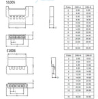 10 Set/lot 51005 51006 Micro Connector 2p 3p 4p Male Female Plastic Housing With Metal Pins For Rc Battery Esc Adapter
