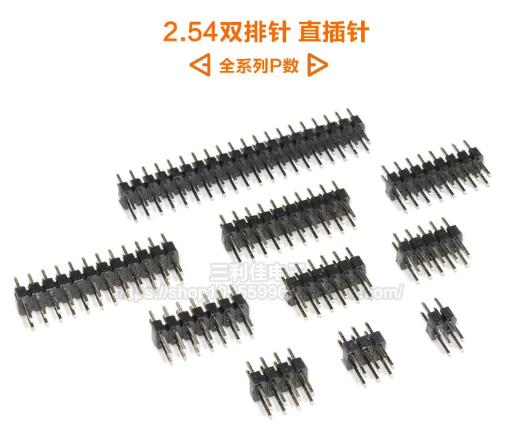10/20pcs Pcs 2.54mm Double Row Male 2*40P PCB Board Pin Header Connector Strip Pinheader 2/3/4/5/6/8/10/12/20/40Pin For Arduino