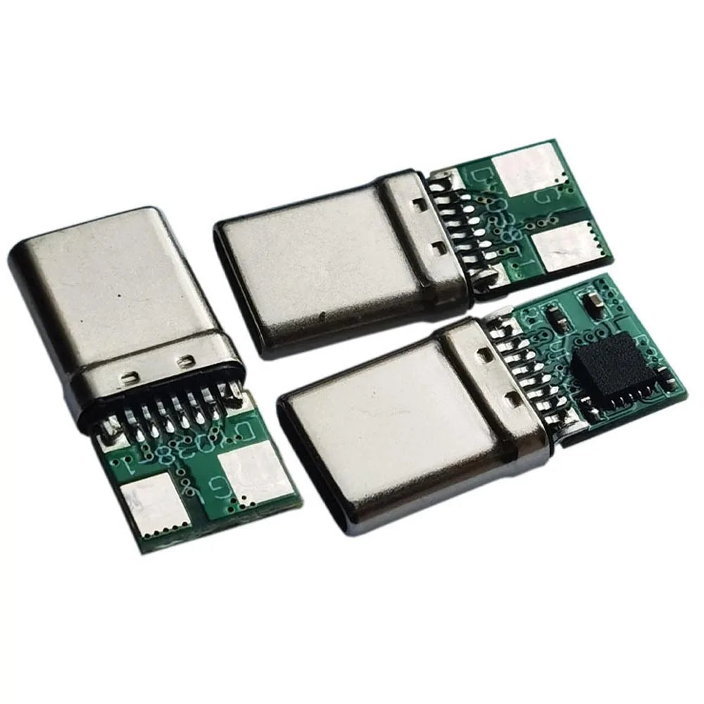 1PCS USB Type-C PD/QC Male Plug Decoy Board Fast Charge PCB 9V 12V 15V 20V Module PD 2 3.0 DC Trigger Cable QC4 Charge Connector