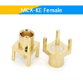 1-10PCS MCX MMCX Male Female PCB Mount Straight RF Coax Connector Right Angle 90-Degree Goldplated Welding Terminal