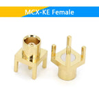 1-10PCS MCX MMCX Male Female PCB Mount Straight RF Coax Connector Right Angle 90-Degree Goldplated Welding Terminal