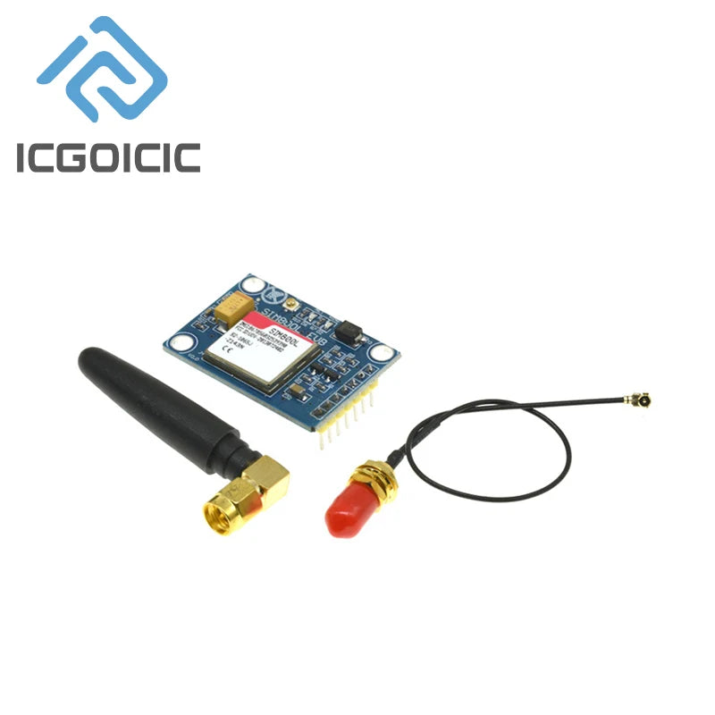 SIM800L V2.0 5V Wireless GSM GPRS MODULE Quad-Band W / Antenna Cable Cap