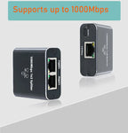 RJ45 Splitter 1 to 2 Ethernet Adapter Internet Network Cable Extender RJ45 Gigabit Connector Coupler for PC TV Box Router Cat6