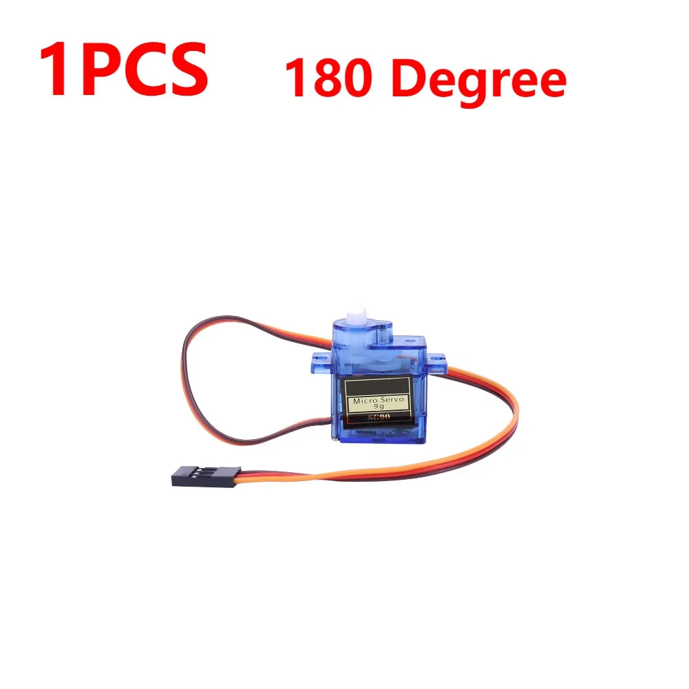 1-5pcs SG90 9G Micro Digital Servo Motor 180/360Degree Fixed-Wing Micro Gear Servo Motor for Rc Helicopter Toy Airplane Aircraft