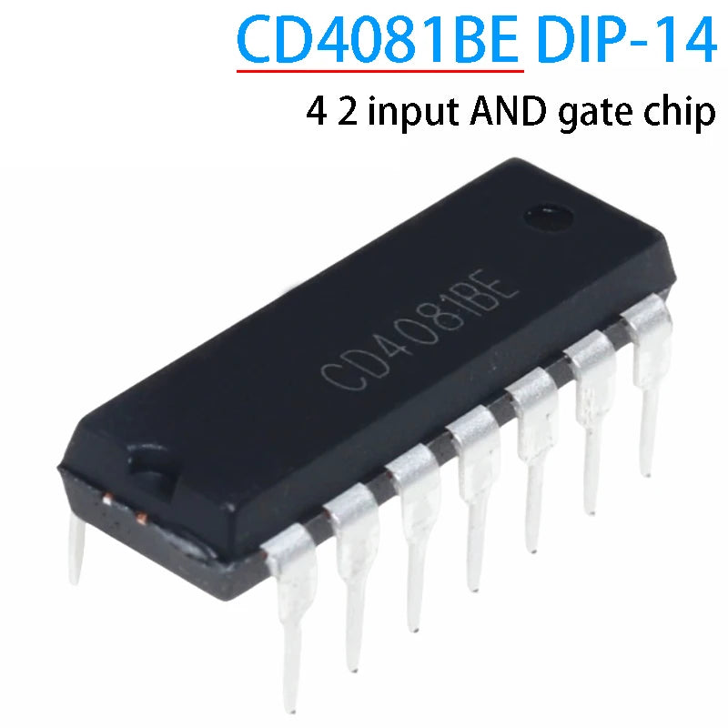 10PCS CD4081BE DIP-14 CD4081 CMOS Quad 2 Input AND Gate In-line 4081 DIP14