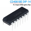 10PCS CD4081BE DIP-14 CD4081 CMOS Quad 2 Input AND Gate In-line 4081 DIP14