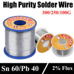 0.5mm-2.0mm 300g/250g/100g Rosin Core Flux Tin Solder Wire Welding Wires for Electronic Soldering High Quality
