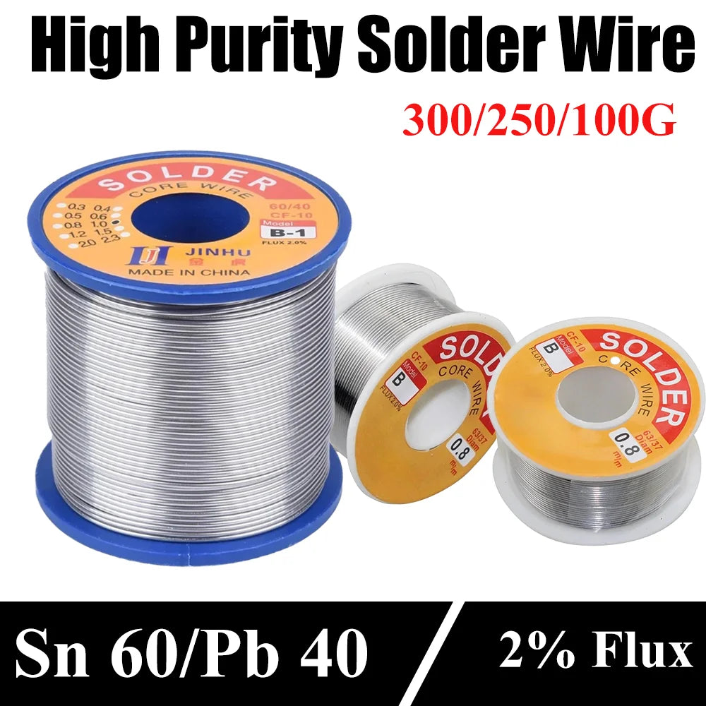 0.5mm-2.0mm 300g/250g/100g Rosin Core Flux Tin Solder Wire Welding Wires for Electronic Soldering High Quality