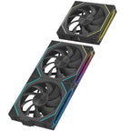 Coolcirc 120mm Modular Wireless Splicing 12CM PC Case Cooling Fan ARGB Infinite Mirror For Computer 120 240 360 Water Cooler