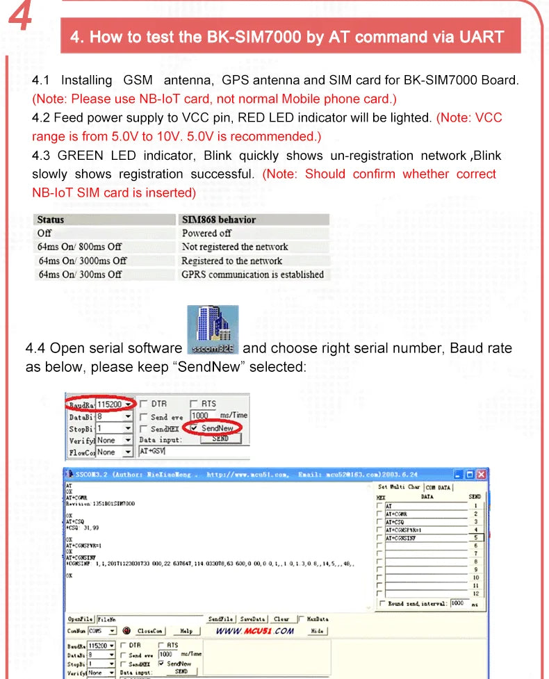 Global Band LTE-FDD/TDD-LTE, Quad Band GPRS/EDGE Module SIM7000G Breakout PCBA