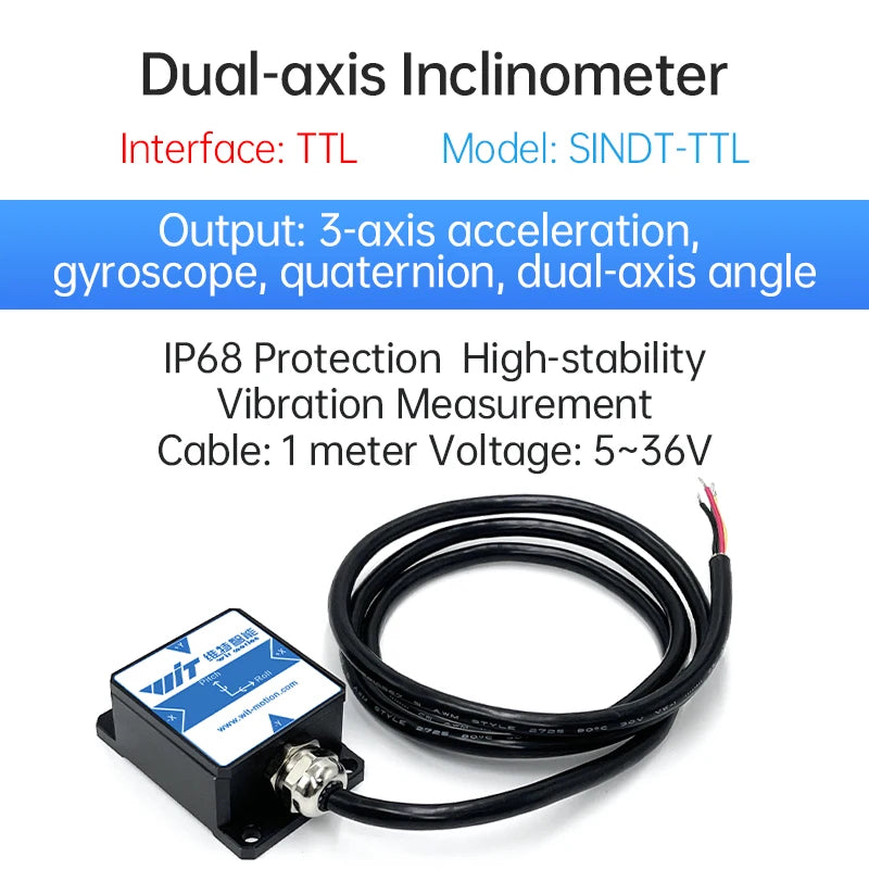 WitMotion [Accelerometer+Inclinometer] HWT901B TTL MPU9250 9-axis Gyroscope+Angle(XY0.1°)+Digital Compass+Air Pressure+Altitude