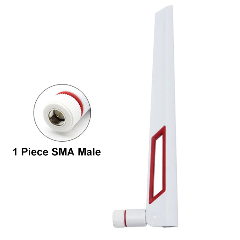 100pcs Wholesale 2.4G 5.8G Dual Band Router Antenna RP SMA Male Universal Antennas Amplifier WLAN WiFi Booster