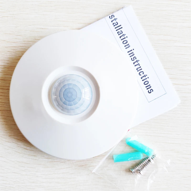 1/2pc Wired Ceiling Microwave+PIR Motion Sensor Motion Detector Alarm 360° Detection Movement Alarm Pet Immune for Home Security