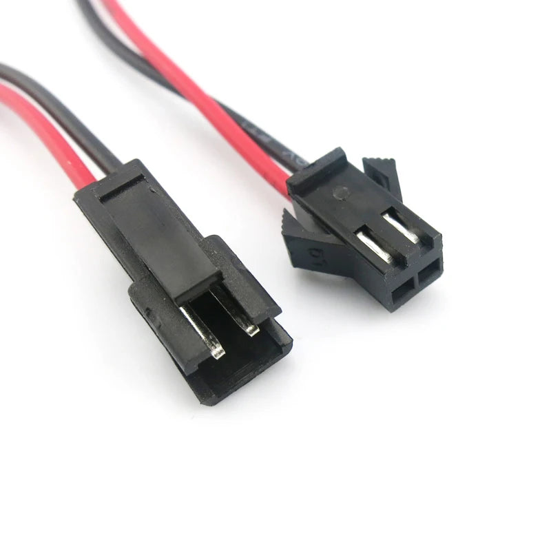 10 Pairs JST SM Series 2.5mm Pitch 2-Pin Battery Connector Plug Male & Female Pre-Crimped 200mm Wire Harness Assembly