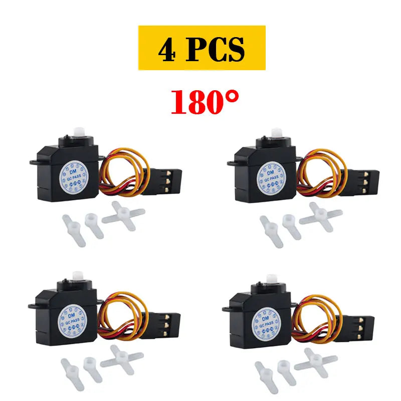 DM-S0020 2.1g Mini Micro Servo 180° Plastic Gear Servomotor 4.8V-6V for RC Hobby/DIY Toys Ultra-Light Coreless Motor