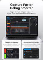 FNIRSI DLA‑16/32 Plus High‑Speed Logic Analyzer 1GHz Sampling 16/32CH USB3.0 4Gbit Stream Buffer 120+ Protocol Decoder Embedded