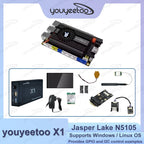 Youyeetoo X1 SBC Intel 11th Gen Jasper Lake N5105 Development Board X86 Computer Windows 10/11 Pro Ubuntu OS Support WiFi 6,NFC