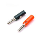 10Pair Silver 4mm Banana Plug Male and Female 4mm Banana Jack Panel Mount Banana Socket Terminal Connector Adapter Red Black