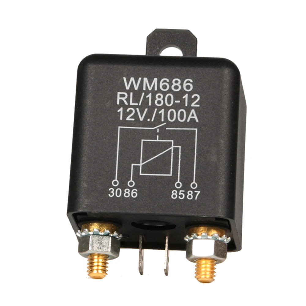 DC 12V 24V 100A 200A  WM686 Universal Relay 4 Pin Normal Open Car Starter Relay for Battery ON/Off Split Charge Relay Switch
