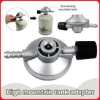 Low Pressure Gas Regulator Adjustable Flow Low Pressure Propane Regulator Barb Hose Connection 7/16 Inch Disposal Bottle Valve