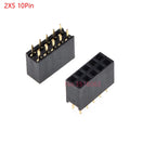 10PCS 2/3/4/5/6/7/8/10/12/16/20/40 Pin Single Row Straight Pin Female Header 2.54MM Pitch Connector Socket 2P/3P/4P/16P/20P/40P