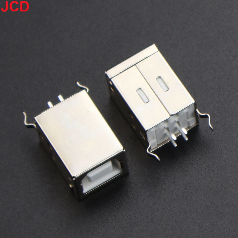 JCD 5pcs USB 2.0 And USB 3.0 Connector Female Socket Male Jack B Type 90°/180° Connector Soldering DIY Printer Interface Repair