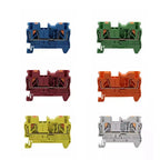 10Pcs PT2.5 Push-in Terminal 2.5mm² Cable Wire Electrical Connector DIN Rail Terminal Block Feed-Through Strip Plug PT-2.5