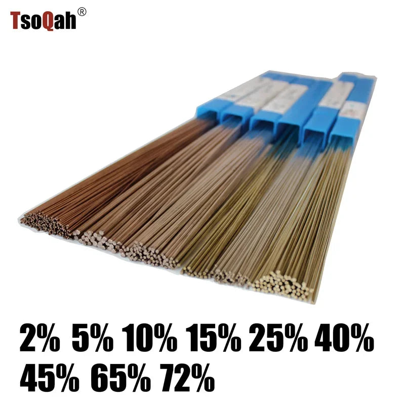 Low Temperature Silver Solder Rods 2% 5% 10% 15% 25% 30% 40% 45% 56% 72%