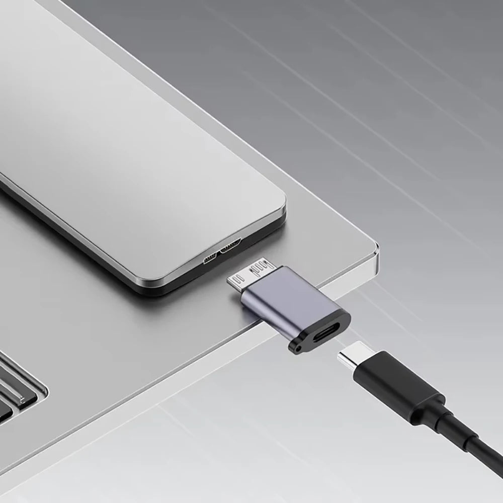 USB C 3.0 Micro B Male to Type C Female Adapter Type-C To Micro B Connector for Laptop External Hard Drive Disk Box Samsung S5